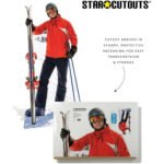 Olympic Skier (Winter Sports) Lifesize + Mini Cardboard Cutout / Standee - Image 5