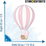 Pink Hot Air Balloon Small + Mini Cardboard Cutout / Standee - Image 3