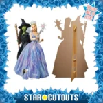Glinda The Good & Elphaba Thropp (Wicked: For Good) Official Lifesize + Mini Cardboard Cutout / Standee - Image 2