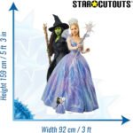 Glinda The Good & Elphaba Thropp (Wicked: For Good) Official Lifesize + Mini Cardboard Cutout / Standee - Image 3