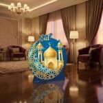 Crescent Moon Mosque Eid Decoration Small + Mini Cardboard Cutout / Standee - Image 5