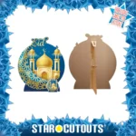 Crescent Moon Mosque Eid Decoration Small + Mini Cardboard Cutout / Standee - Image 2