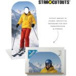 Skier (Winter Sports) Lifesize Stand-In Cardboard Cutout / Standee - Image 5