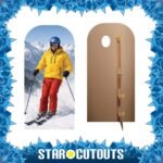 Skier (Winter Sports) Lifesize Stand-In Cardboard Cutout / Standee - Image 2