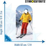 Skier (Winter Sports) Lifesize Stand-In Cardboard Cutout / Standee - Image 3