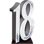 Silver Number 18 (Birthday) Large Cardboard Cutout / Standee