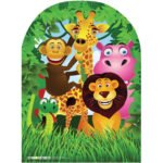 Jungle Animals Child Size Stand-In Cardboard Cutout / Standee