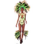 Mardi Gras Brazilian Carnival Festival Babe Lifesize Cardboard Cutout / Standee