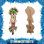 Mardi Gras Brazilian Carnival Festival Babe Lifesize Cardboard Cutout / Standee - Image 2