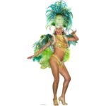 Mardi Gras Carnival Festival Babe Lifesize Cardboard Cutout / Standee