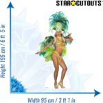 Mardi Gras Carnival Festival Babe Lifesize Cardboard Cutout / Standee - Image 3