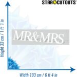 Mr & Mrs Sign (Wedding/Anniversary) Large Cardboard Cutout / Standee - Image 3