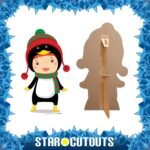 Cartoon Christmas Penguin Child Mini Cardboard Cutout / Standee - Image 2