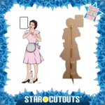 1940's Style Housewife Classic Lifesize + Mini Cardboard Cutout / Standee - Image 2