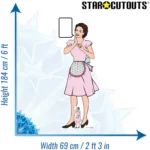 1940's Style Housewife Classic Lifesize + Mini Cardboard Cutout / Standee - Image 3