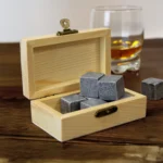 Personalised Bold Any Message Whisky Cooling Stones + Storage Box - Image 2