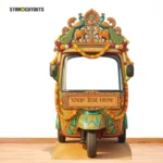 Wedding Tuk Tuk / Auto Rickshaw Personalised Number Plate Large Backdrop Stand-In Cardboard Cutout / Standee - Image 5