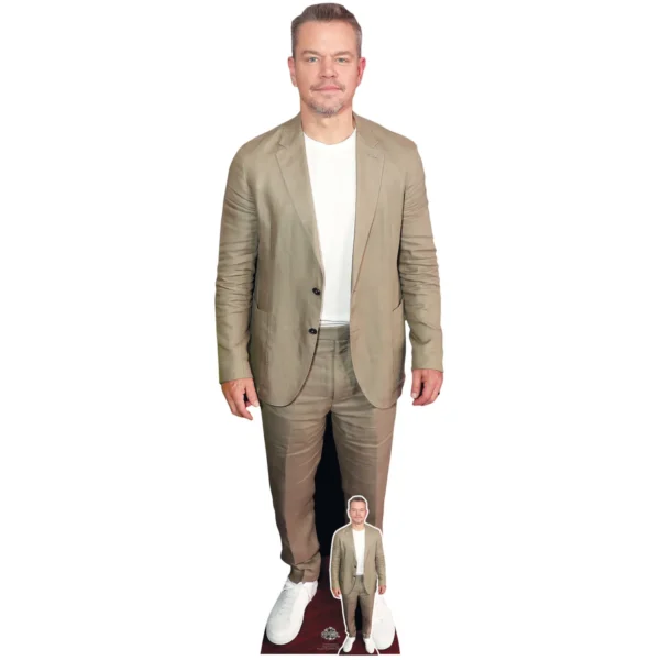 Matt Damon (American Actor) Lifesize + Mini Cardboard Cutout / Standee