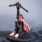 A-Z: Anime Girl Kneeling with Weapon 1/7 Scale (20cm) Pre-Painted PVC Statue - Image 6