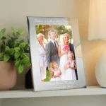 Personalised ‘Mother & Father of the Bride’ Decorative 5×7 Portrait Silver Aluminium Photo Frame - Image 3