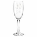 Personalised Big Number & Name Glass Champagne Flute - Image 5