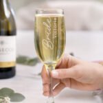 Personalised 'Bride' Elegant Wedding Glass Champagne Flute - Image 3