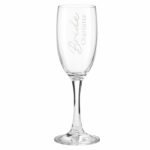 Personalised 'Bride' Elegant Wedding Glass Champagne Flute - Image 6