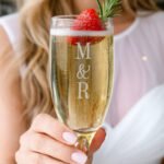 Personalised Couples Initials Glass Champagne Flute - Image 2
