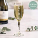 Personalised Couples Initials Glass Champagne Flute - Image 4