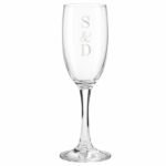 Personalised Couples Initials Glass Champagne Flute - Image 5