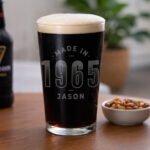 Personalised 'Made In' Birthday Big Year Pint Glass - Image 4