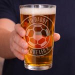 Personalised Football Badge Design Pint Glass - Image 2