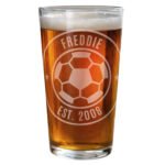 Personalised Football Badge Design Pint Glass - Image 5