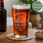 Personalised 'The Greatest of All Time' Sport Themed Pint Glass - Image 3