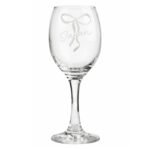 Personalised Name/Role Only Bow Motif Wine Glass - Image 6
