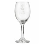 Personalised Name/Role Only Flower Motif Wine Glass - Image 6