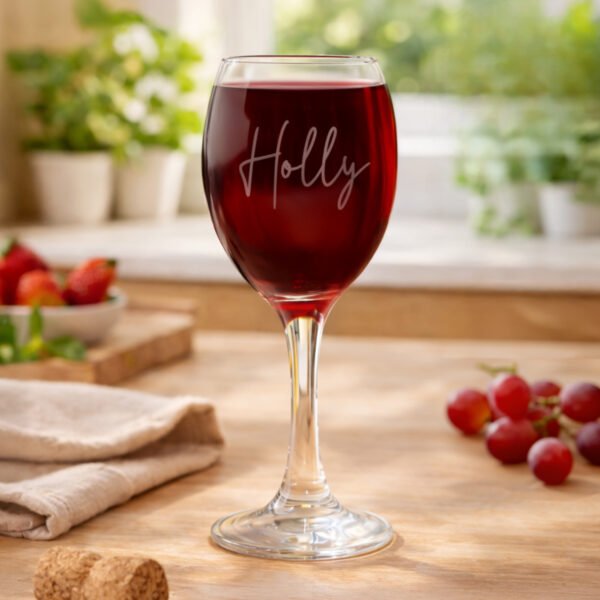 Personalised Name/Role Only Wine Glass