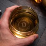 Personalised Big Initial Base Engraved Glass Tumbler - Image 2