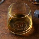 Personalised Big Number Base Engraved Glass Tumbler - Image 3