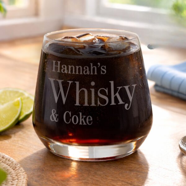 Personalised Name & Drink Glass Tumbler