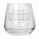 Personalised Bold Text Any Message Glass Tumbler - Image 5