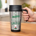 Personalised 'You're A Tee-Rific Golfer' Stainless Steel Thermal Travel Mug - Image 2