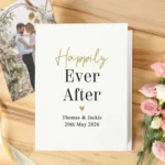 Personalised Any Message Black & Gold Design 6x4 Photo Album with Sleeves - Image 3