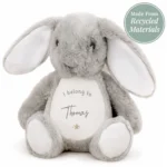 Personalised 'I Belong To...' Gold Star Motif Plush Bunny Rabbit - Image 5