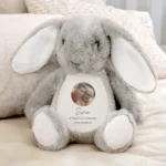 Personalised Any Message Sentimental Photo Upload Plush Bunny Rabbit - Image 3