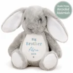 Personalised 'Brother' Blue Text Star Motif Plush Bunny Rabbit - Image 4