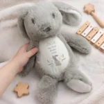 Personalised Hand Drawn Spring Rabbit Design Plush Bunny Rabbit - Image 3
