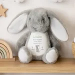 Personalised Hand Drawn Spring Rabbit Design Plush Bunny Rabbit - Image 4