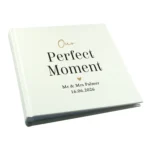 Personalised Any Message Black & Gold Text Square Photo Album - Image 5