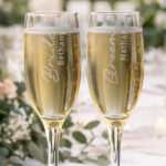 Personalised 'Groom' Elegant Wedding Glass Champagne Flute - Image 5